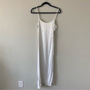 Zara White Midi Cutout Dress Size Medium